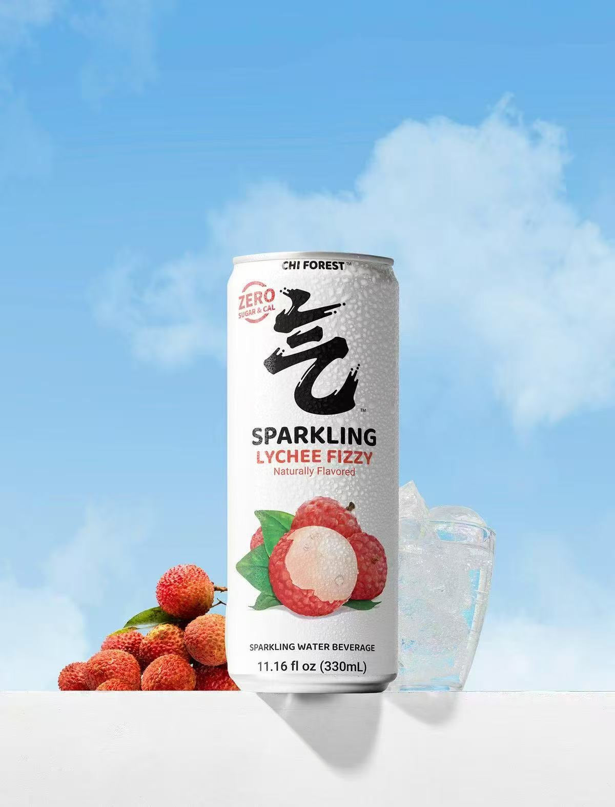 Litschi Sparkling Water – 0 Zucker, 0 Kalorien – Exotisches Erfrischungsgetränk